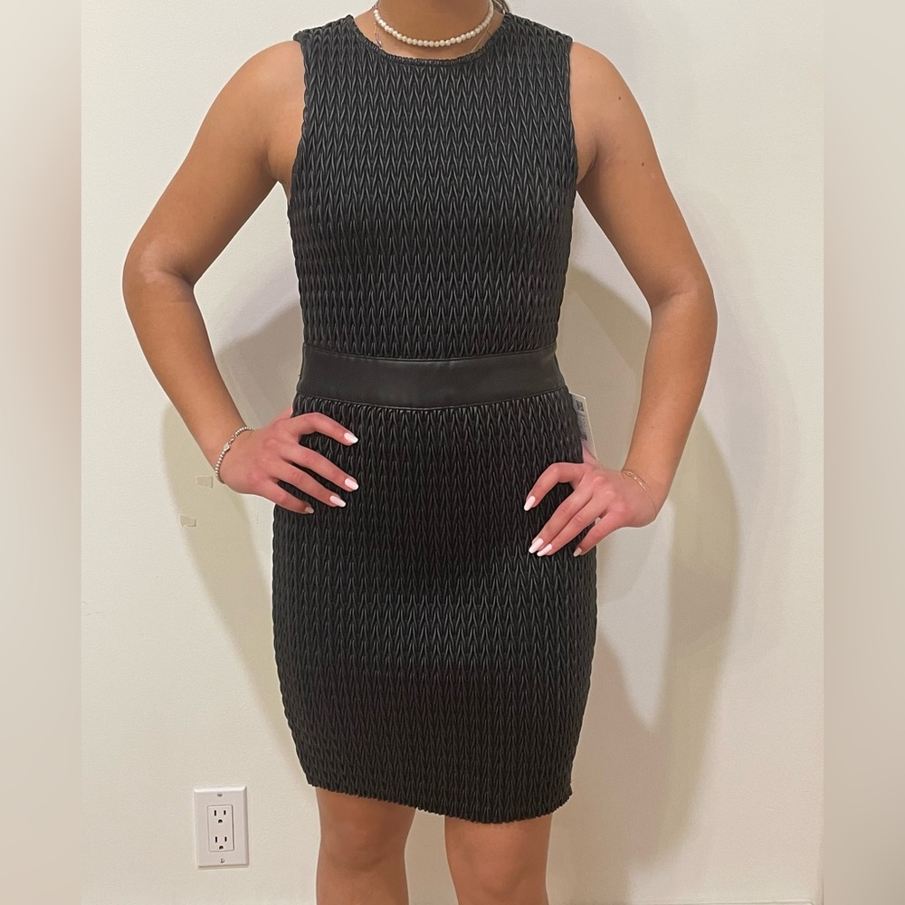 Zara All synthetic leather mini dress